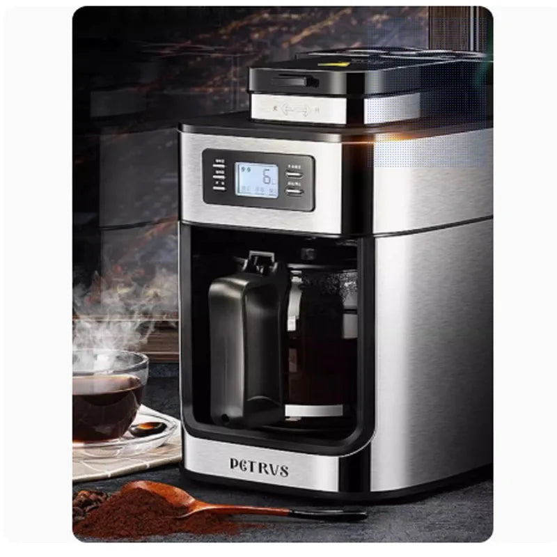 1200ml Electric Coffee Maker Machine Household Fully Automatic Coffee Maker Espresso Coffee Home Kitchen Appliance 220V