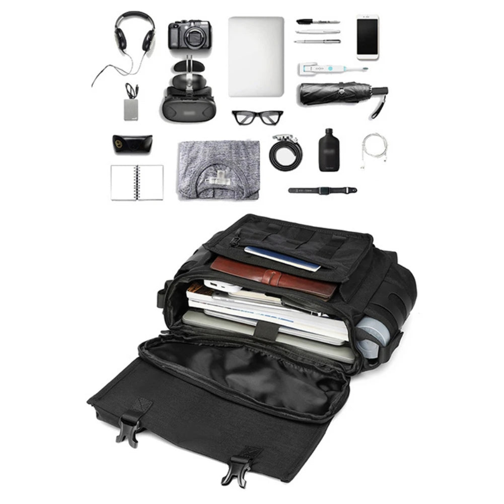 Outdoor Hiking High Capacity Canvas Travel Bags Men Camping Luggage Bag One Shoulder Portable Package