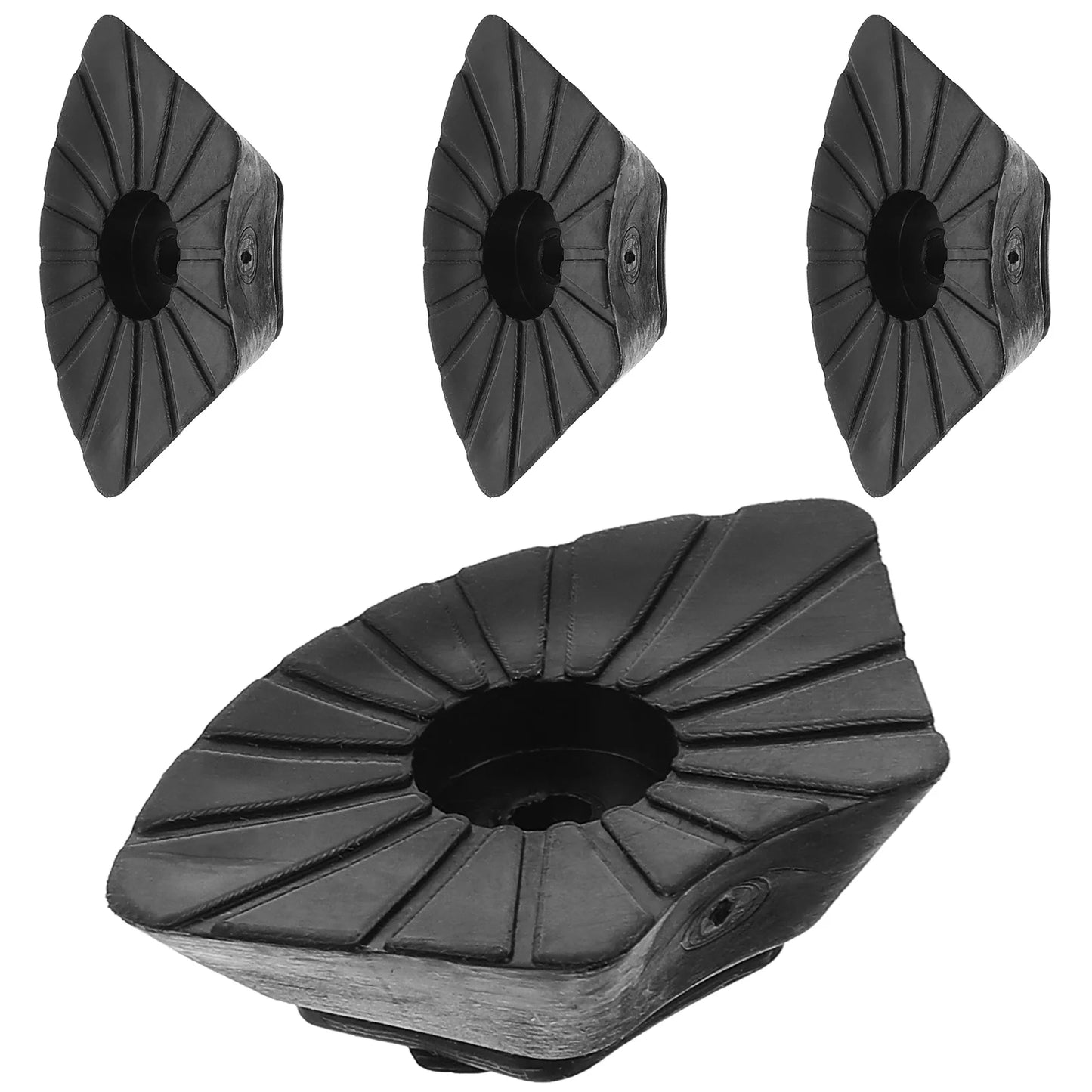 4 Pcs Non-slip Feet Walking Stick Ends Pole Parts Crutch Cane Foot Covers Anti-skid Pad Plastic Trekking Tips Elder