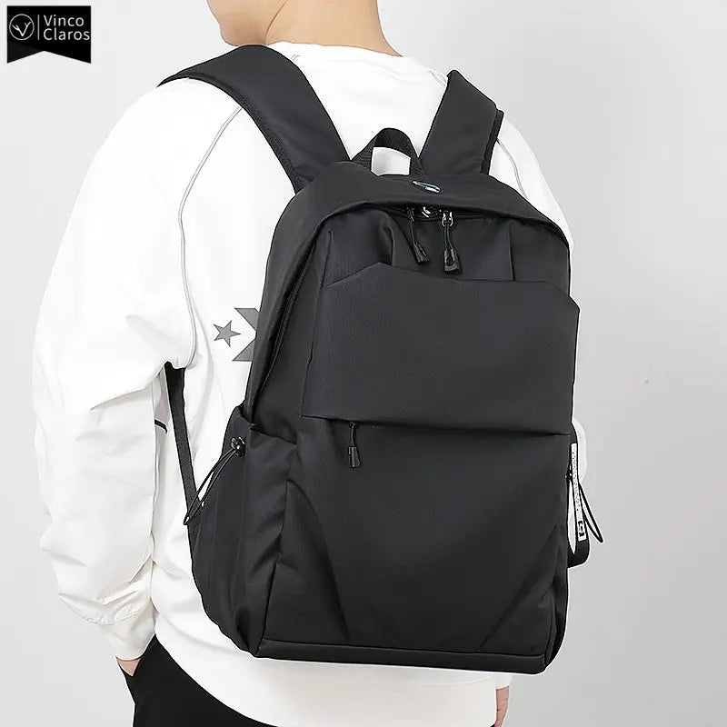 VC Simple Trend Designer Men's Backpack Lightweight Laptop Bag Male Waterproof USB charging Business Backpack Youth Travel Bag