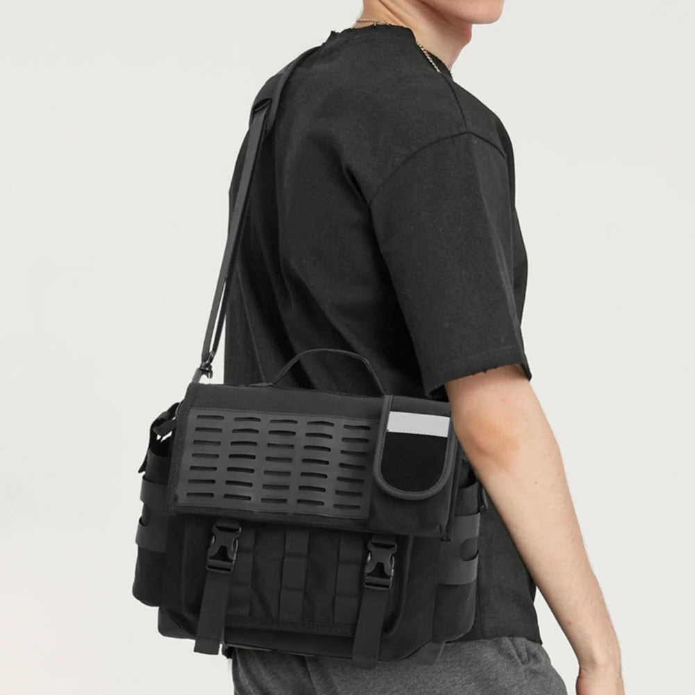 Outdoor Hiking High Capacity Canvas Travel Bags Men Camping Luggage Bag One Shoulder Portable Package