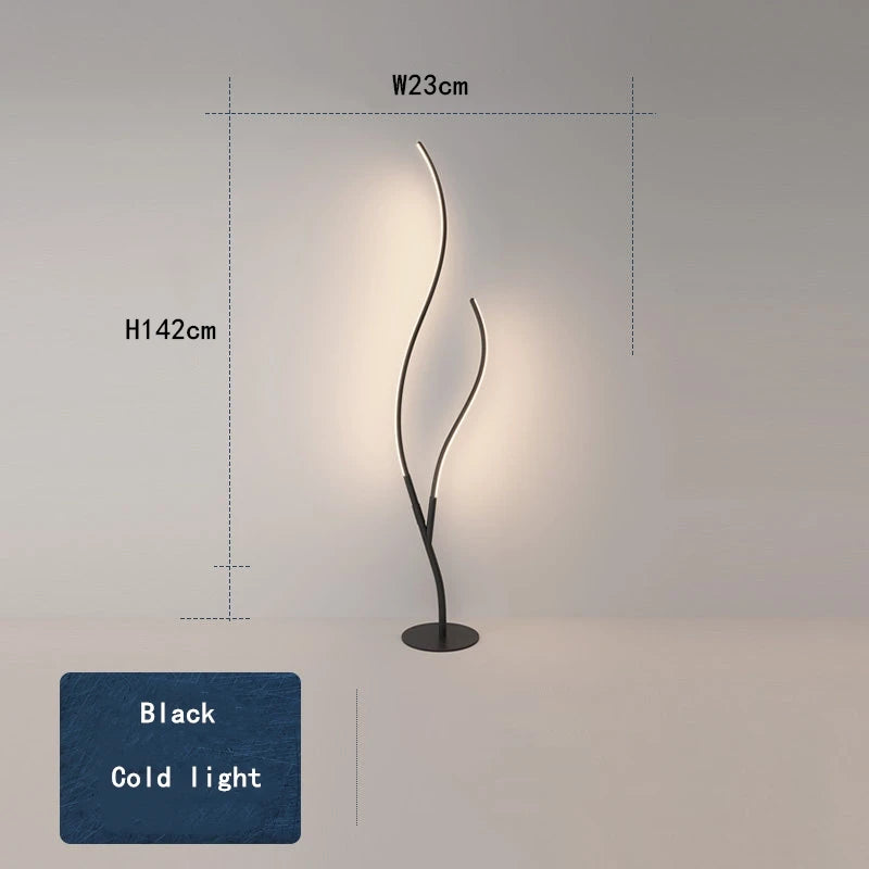 Tree Floor Lamps Minimalist smart rgb Lamp For Studio Bedroom arc lamp Indoor Decoration Led Creative Sofa Living Room Light