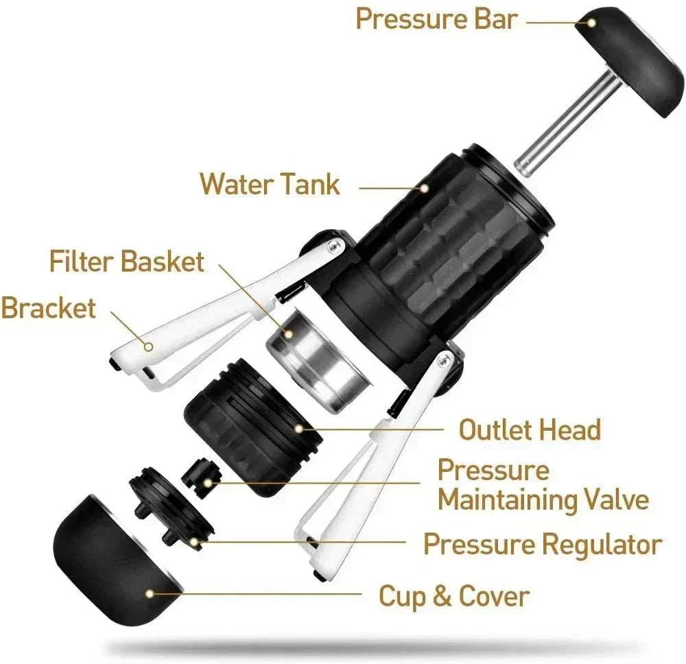 NEW STARESSO SP300 Plus Portable Espresso Machine 15~20Bar Outdoor Travel Hand Press Espresso Coffee Maker