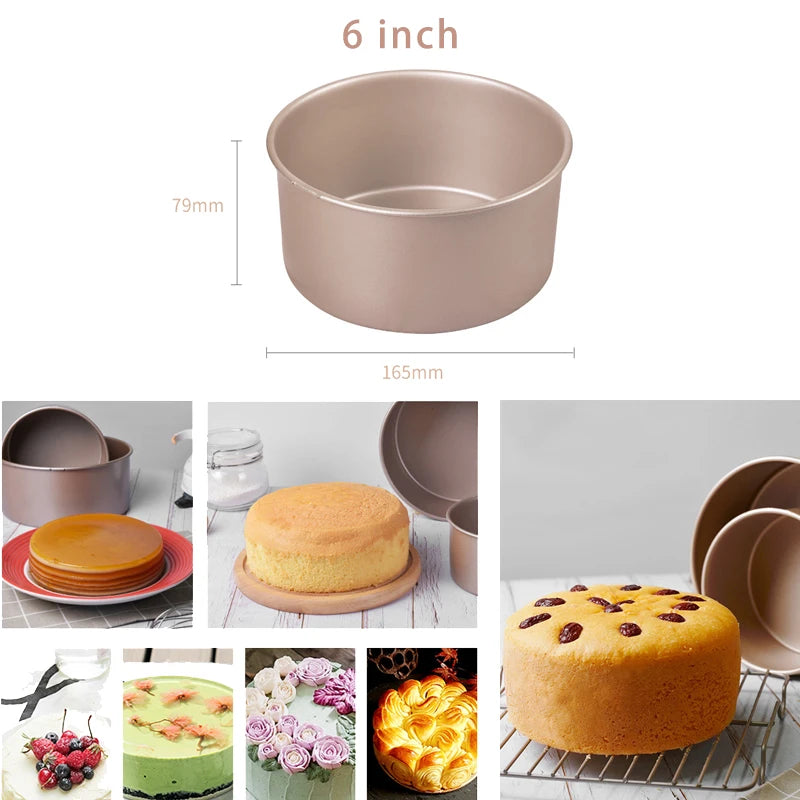 Puff Baking Pan Non-Stick Carbon Steel Cake Bread Buns Baking Ware Pan Mould Mold Tin Shape Tool Dishes for Bakeware