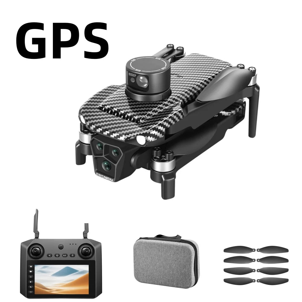 U198 Drone 8K Professional GPS HD Camera Drones 5G WIFI FPV Video 4k UAV 5.9 inch large screen remote control RC Dron  PRO MAX