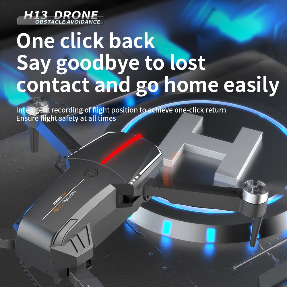2024 Drones H13 Rc Dron Brushless Drone Drone with 4K Camera Hd Optical Flow Aerial Fpv Wifi Quadcopter Airplane Helicopter Toy