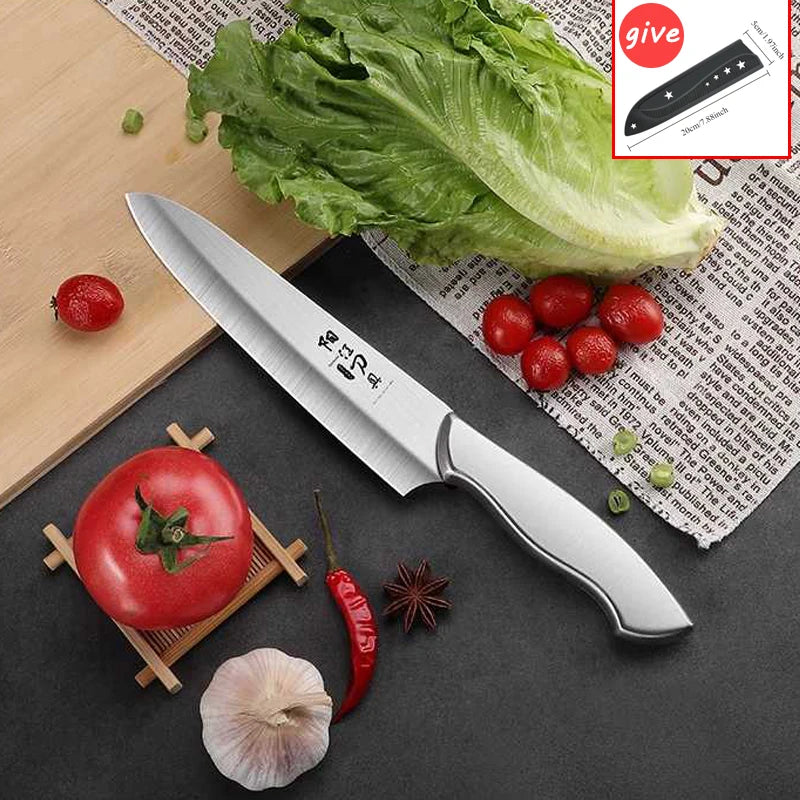 New steel handle Chef's knife, Sushi non-stick salmon knife Sharp multi-purpose fruit knife for home kitchen,kitchen accessories
