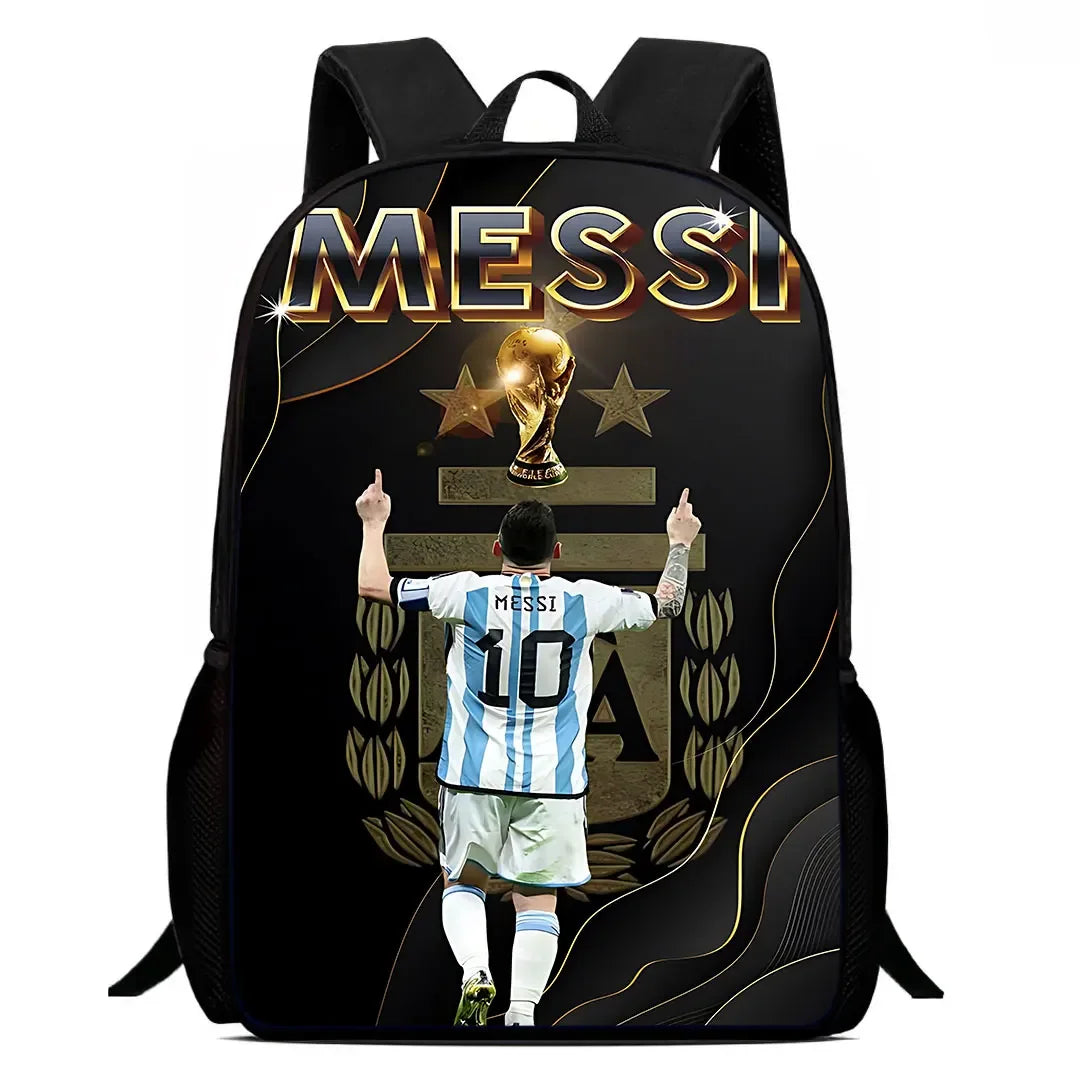 Cartoon C-CR7 Football-Stars Child School Backpack With Lunch Bags Pencil Bags School Bags for Boys Girls Best Gift