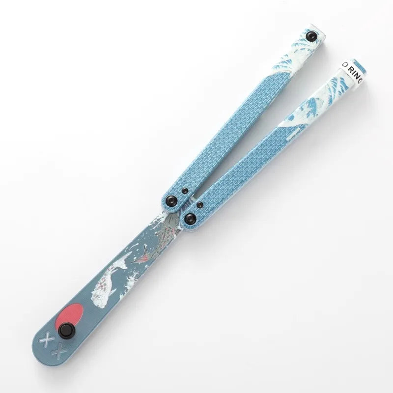 Hunting Accessories Trainer ABS Handle with Bushing Structure Butterfly Knife Training Butterfly Handshake Knife Prop