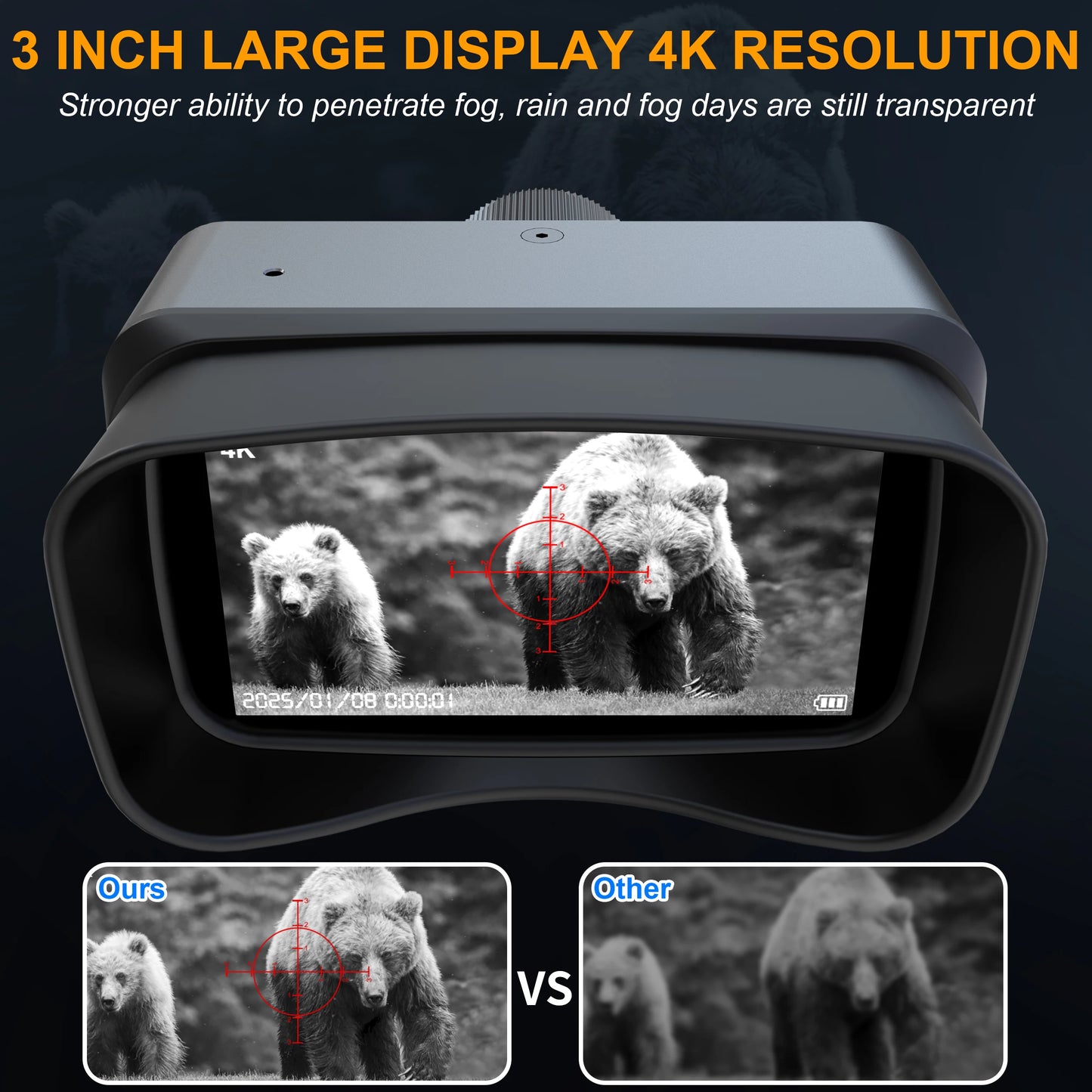 Outdoor equipment, night vision devices, night vision telescopes, thermal imaging, hunting sights