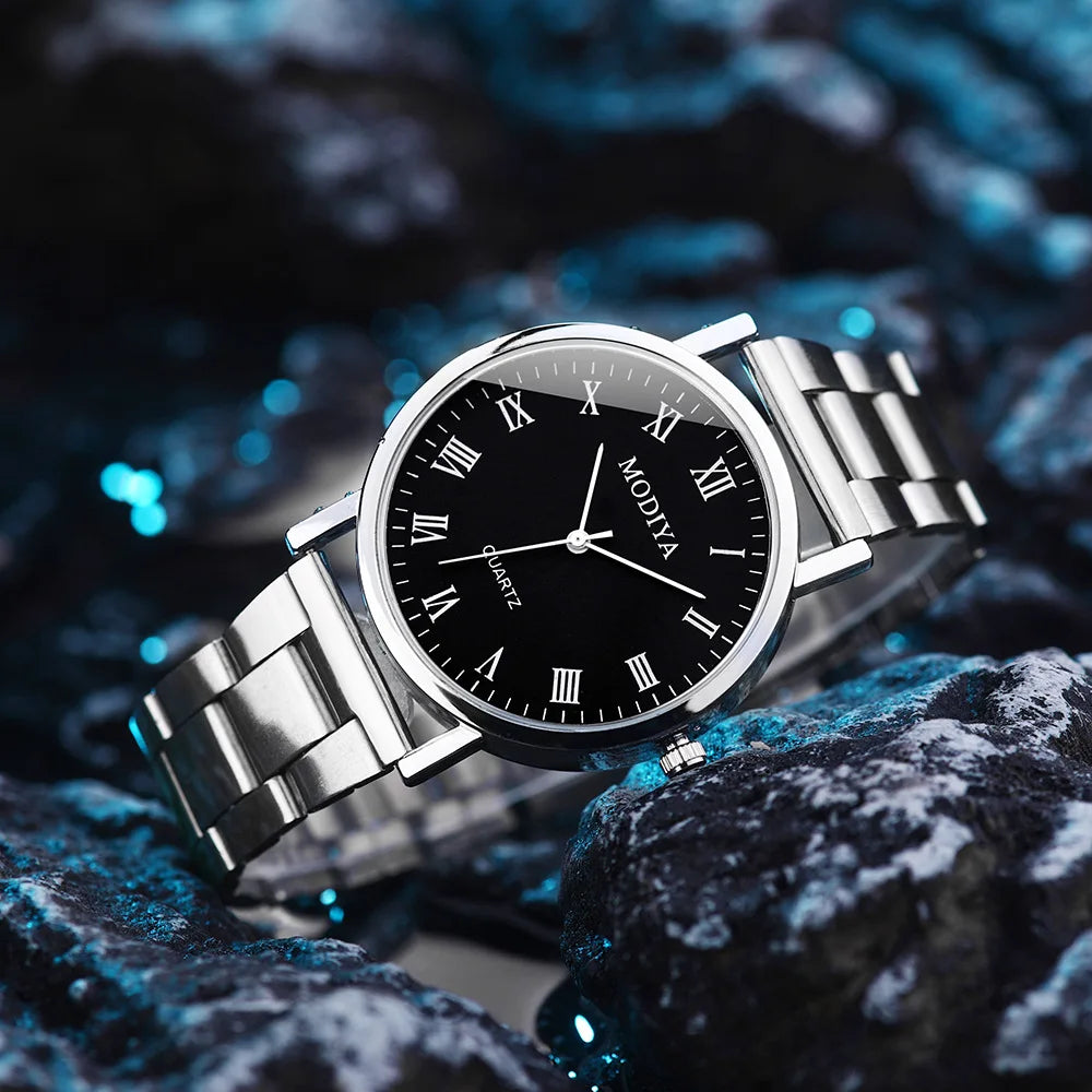 UTHAI CQ252 Minimalist Men's Watch Luxury Casual Quartz Watch Stainless Steel Men's Sports Clock
