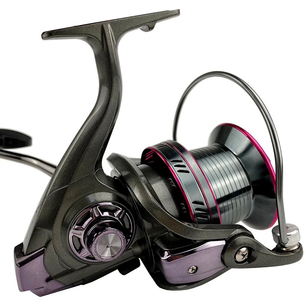 GHOTDA Long Shot Spinning Fishing Reel Max Drag Power 20 25 30 Kg for 9000 10000 12000 Series Super Strong Metal Deep Line Cup