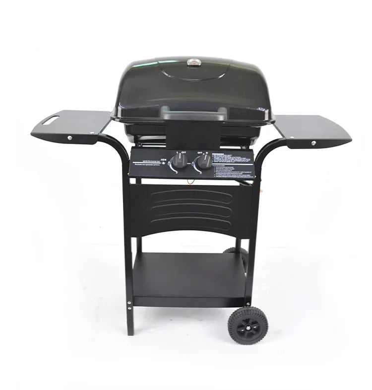 New double side table plate large charcoal smoking grill American camping outdoor barbecue grill