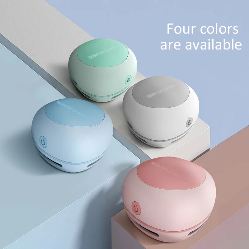 Mini Portable Desktop Vacuum Cleaner Wireless Handheld Table Sweeper Battery Powered Desk Dust Cleaner for Office Home