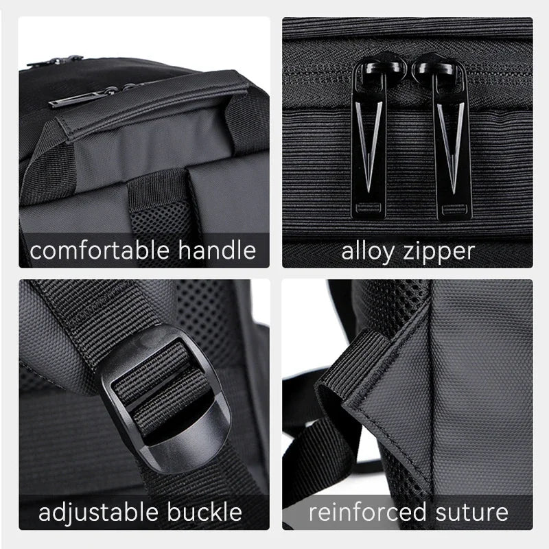 School Student Backpack Mens Large Capacity Business Travel Bags Waterproof Multifunctional USB Charging Laptop Backpacks
