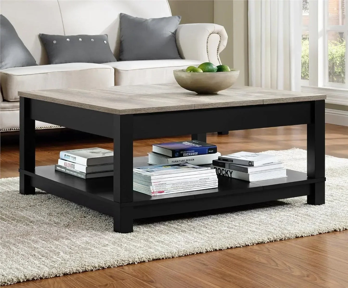 Coffee Tables Altra Carver Coffee Table Brings Chic Style to Your Living Room or Family Room.No Assembly Required Serving Center