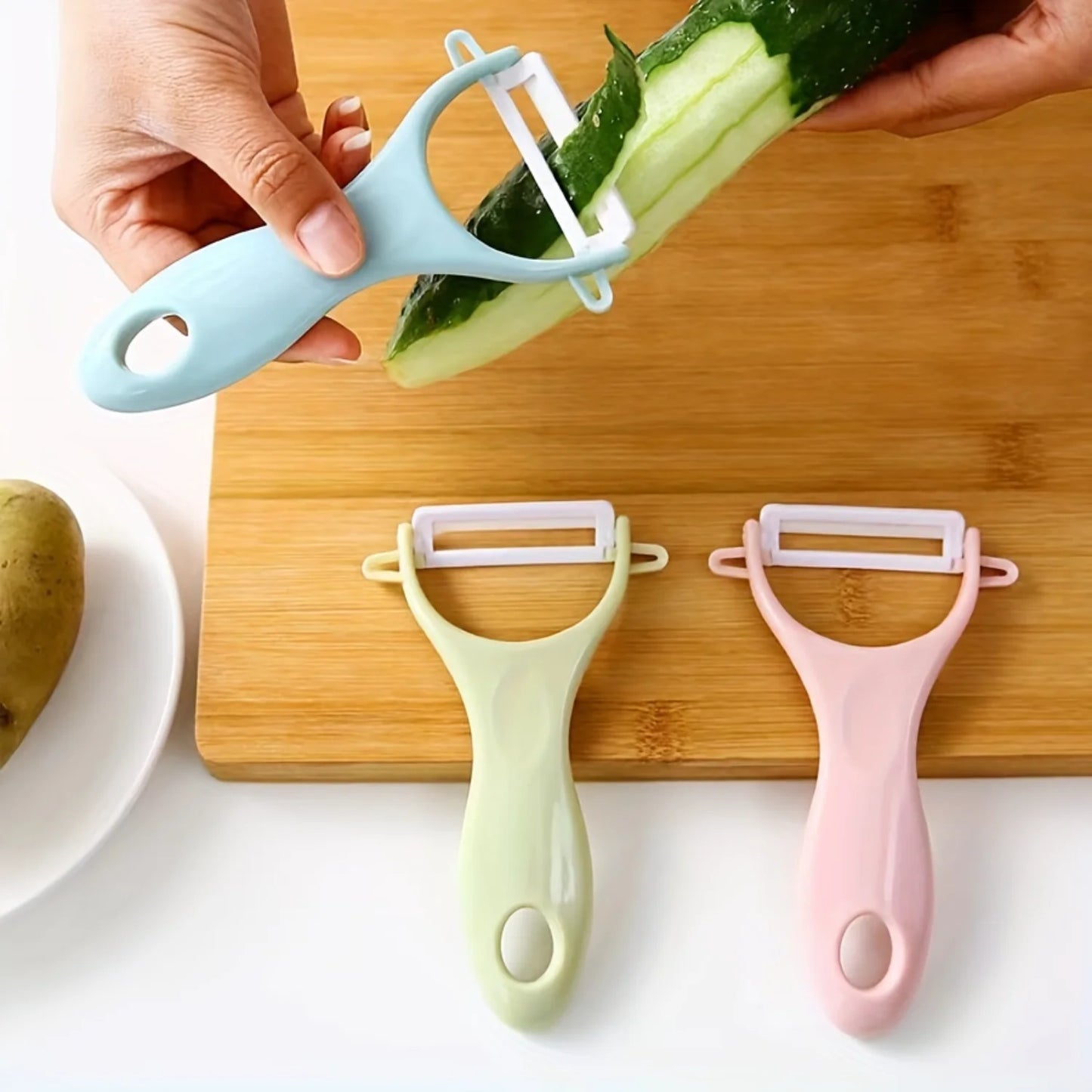 Fruit Peeler, Vegetable Peeler, Creative Peeler, Ceramic Peeler, Potato Peeler,  Peeler For Melon, Pear, Carrots,  Tools,  Gadge
