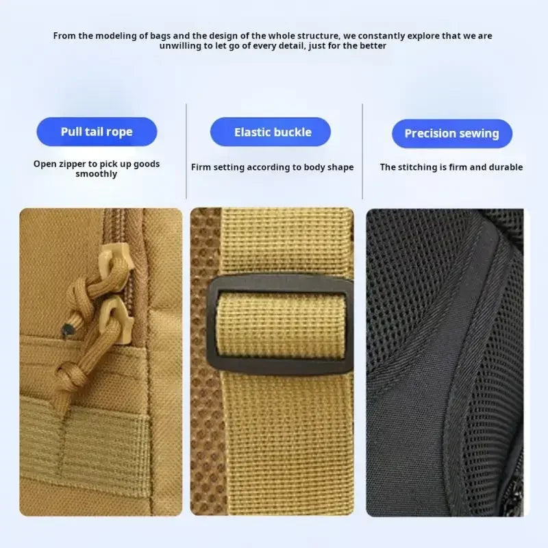 Sling Backpack Camping Adjustable Shoulder Sling Bag Small Sling Daypack For Travel Trekking Hiking Walking Biking