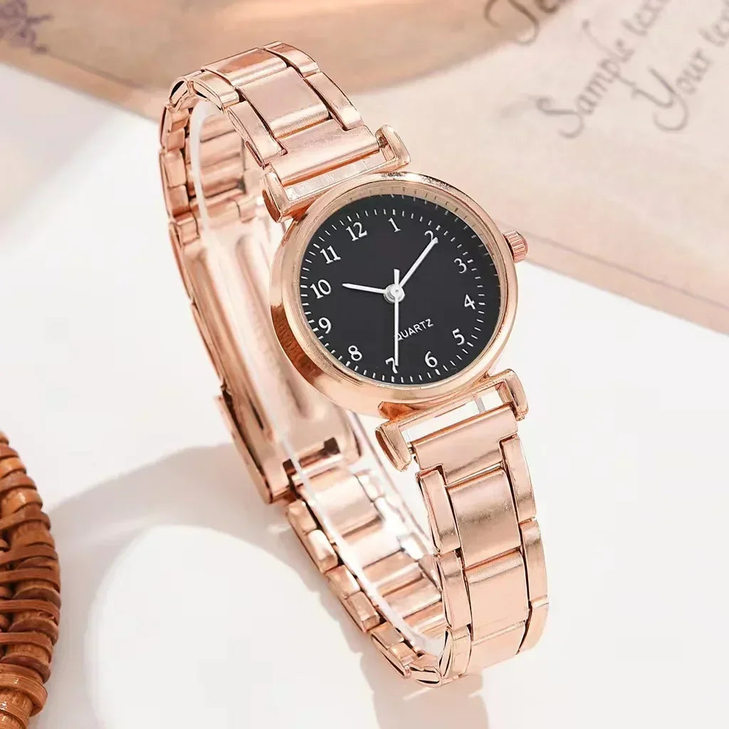 Luxury Watches for Women Fashion Analog Quartz Watch Steel Band Wristwatch Ladies Watches Casual Bracelet Watch Gifts for Women