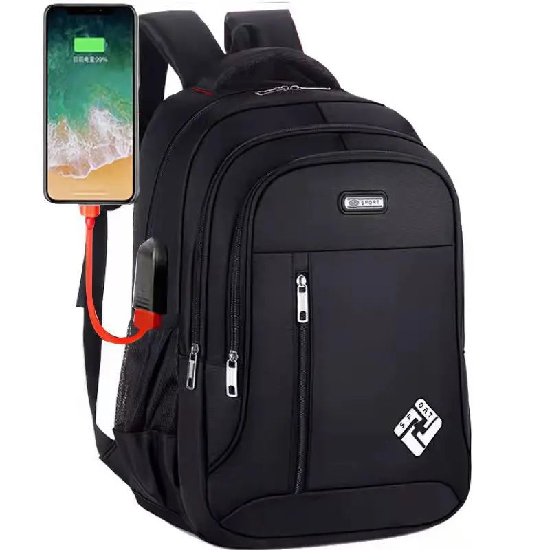 Backpack for Men 2023 New Multifunctional Business Notebook Backpack USB Charging Waterproof Film Men's Backbag Casual Bag