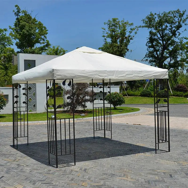 3X3M Canopy Top Cover Replacement Four-Corner Tent Cloth Foldable UV Protection Patio Pavilion Replace Gazebo Canopy Top Cover