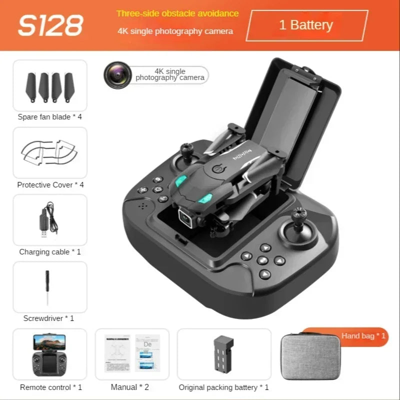 S128 Professional Long Distance Mini Drones Quadcopter RC FPV 4K Aerial Photography Aircraft With HD Camera And GPS Positioning