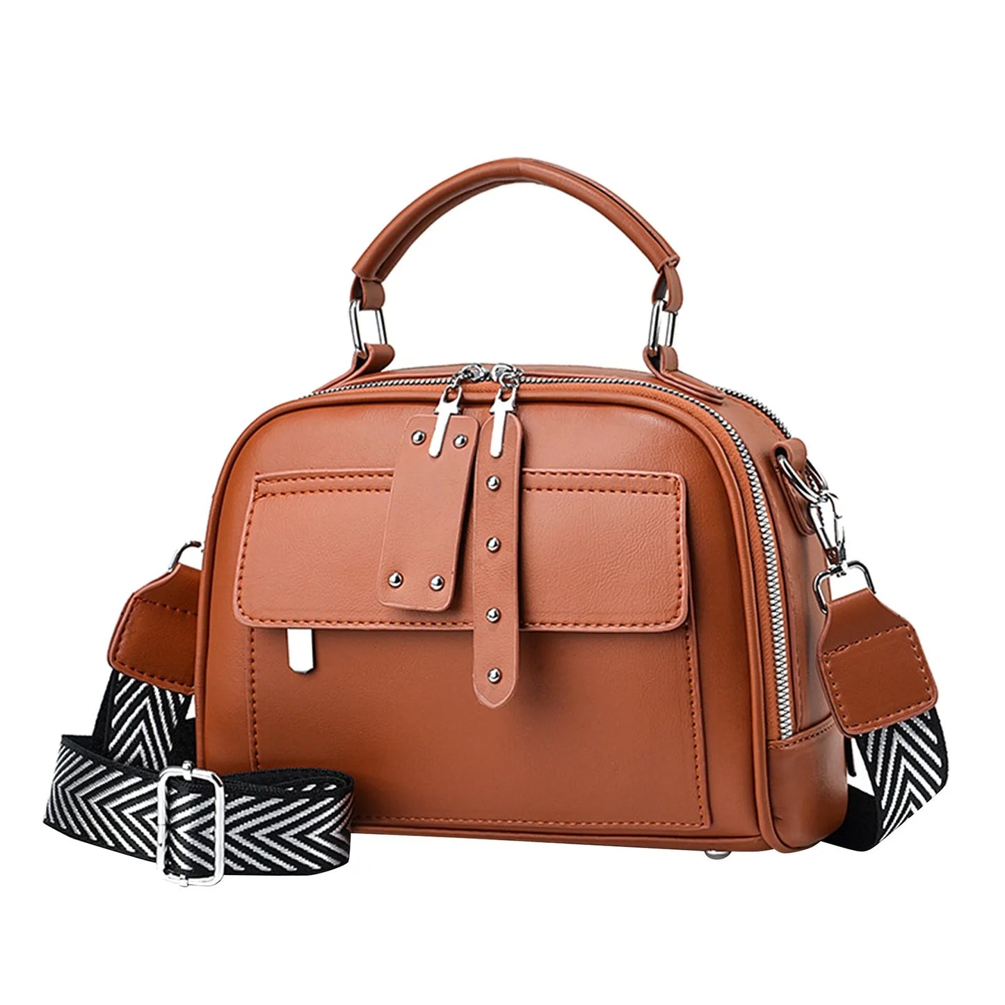 Retro Women's Handbag Crossbody Bags 2024 Korean Fashion Handbag Vintage Women's Shoulder Bag Mini Multi-function Pu Leather Bag