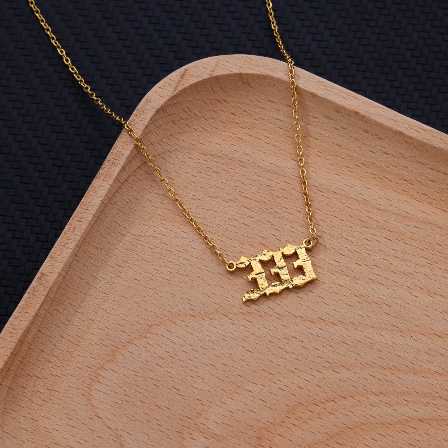 Stainless Steel Number Necklaces For Women Men Gold Color 111 222 333 444 555 777 888 999 666 000 Pendant Necklace Jewelry Neck