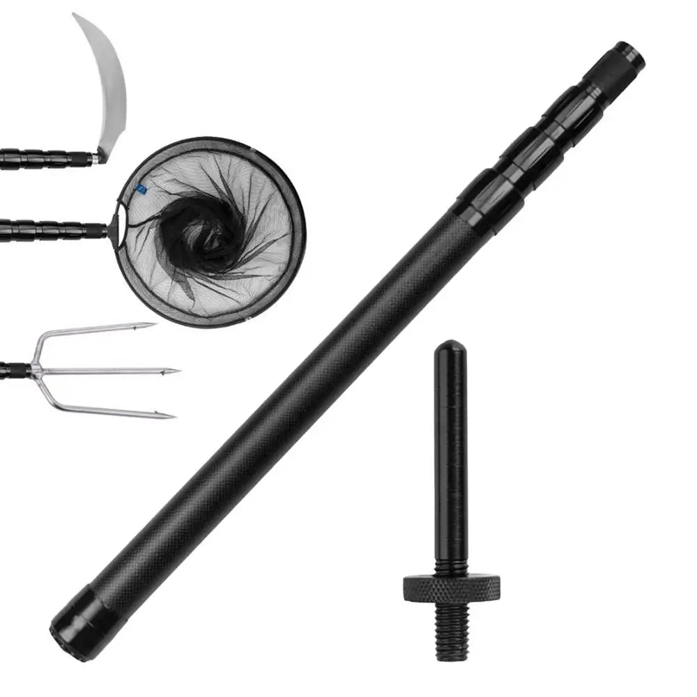 Telescoping Tarp Poles High Hardness Camping Tent Tarps Light Weight Portable Carbon Fiber Rods For Fishing Awning Outdoor