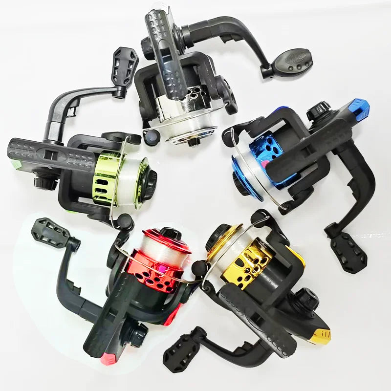 Rooblinos Spinning Fishing Reels 5.2:1 Wheel Plastics Spinning Reel Fishing Lure Wheel Vessel Bait Casting Flying