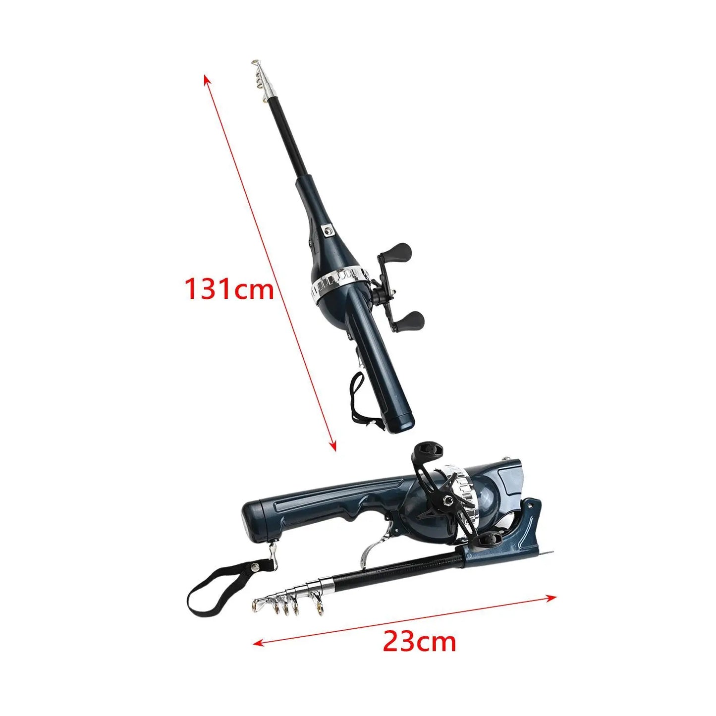 Fishing Rod Reel Combos Easy Carry Foldable Fishing Rod for Carp Trout River