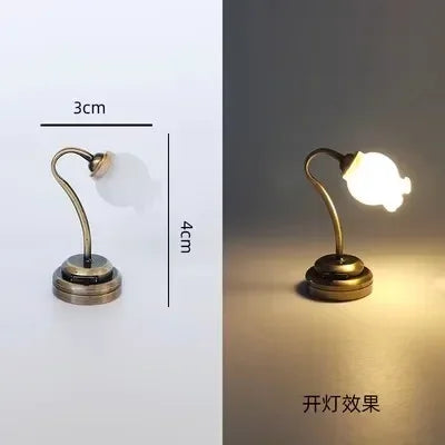 Dollhouse Miniature Furniture Decoration Item Fashion Simulation Can Be Bright Chandelier/floor Lamp Decor Accessories Toys