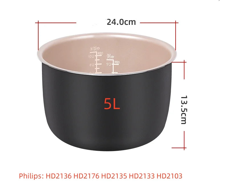 Suitable for electric pressure cooker 2L 3L 4L 5L 6L rice cooker non-stick liner