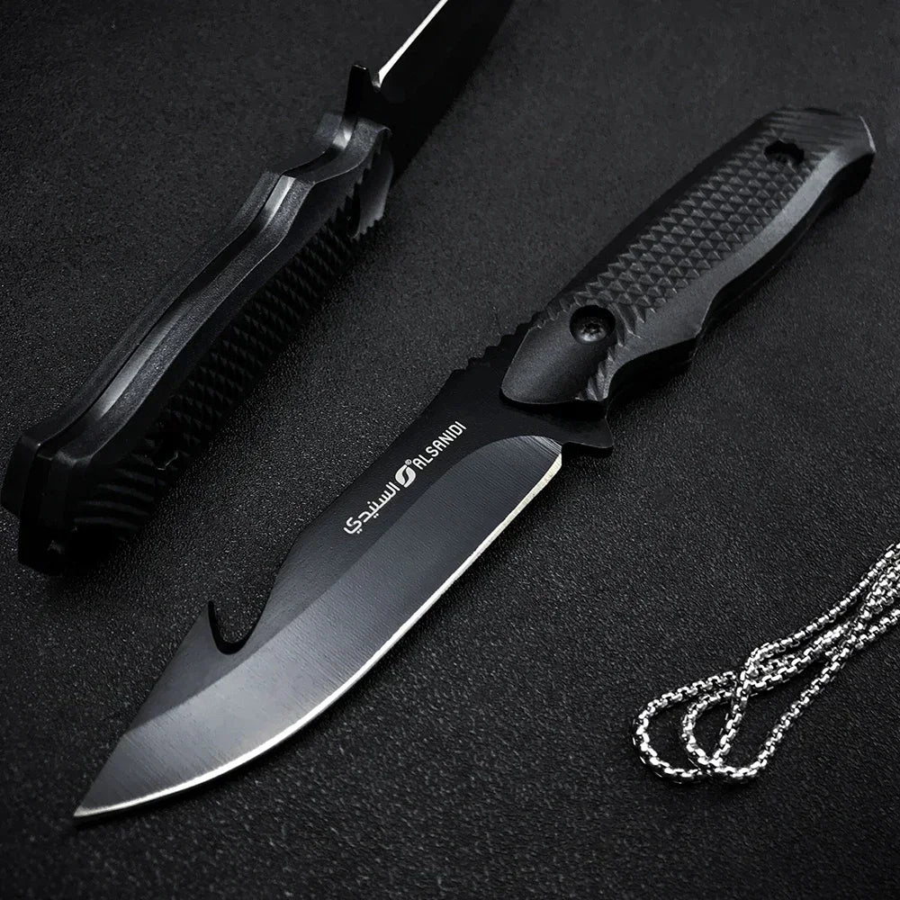 Hunt Straight Knife Outdoor Fixed Blade ABS Handle Rescue EDC Hunting Self Defense Jungle Survival Multifunctional