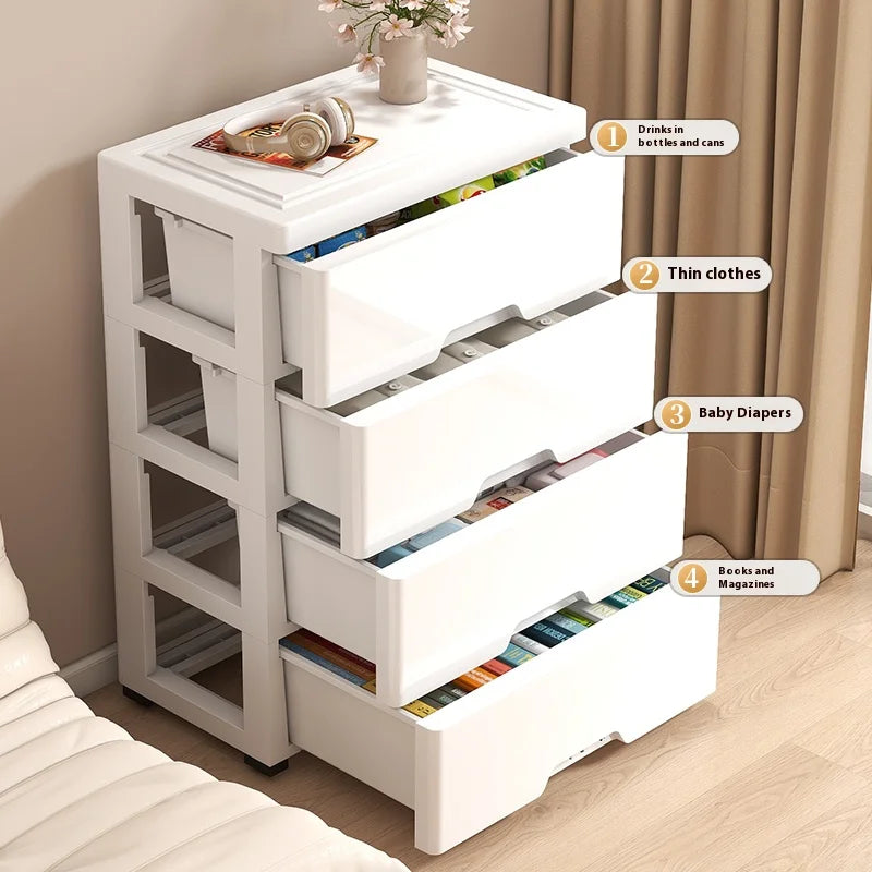 A storage cabinet with 3/4/5/6 drawers is suitable for use in homes, offices, bedrooms, living rooms, kitchens, bathrooms, etc.
