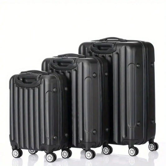 20"24"28" Trolley Case 3-Piece Hardside Lightweight Spinner Luggage Bag Set