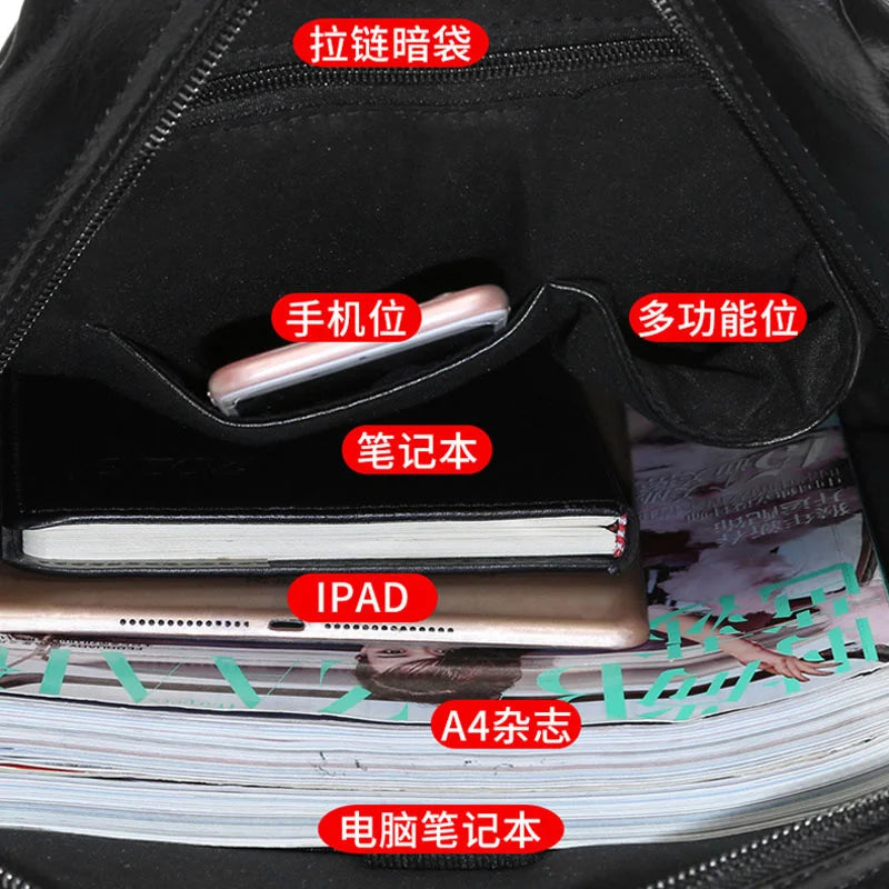 Simple And Fashion Men's Shoulder Bag 2024 Summer New Brand Design Backpack Multi-function Large-capacity Business Computer Bags