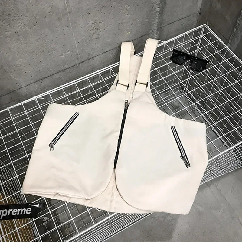 Functional Tactical Chest Pack Men Hip Hop Vest Streetwear Bag Casual Shoulder Crossbody Bags Unisex Chest Rig Bag Vest Backpack