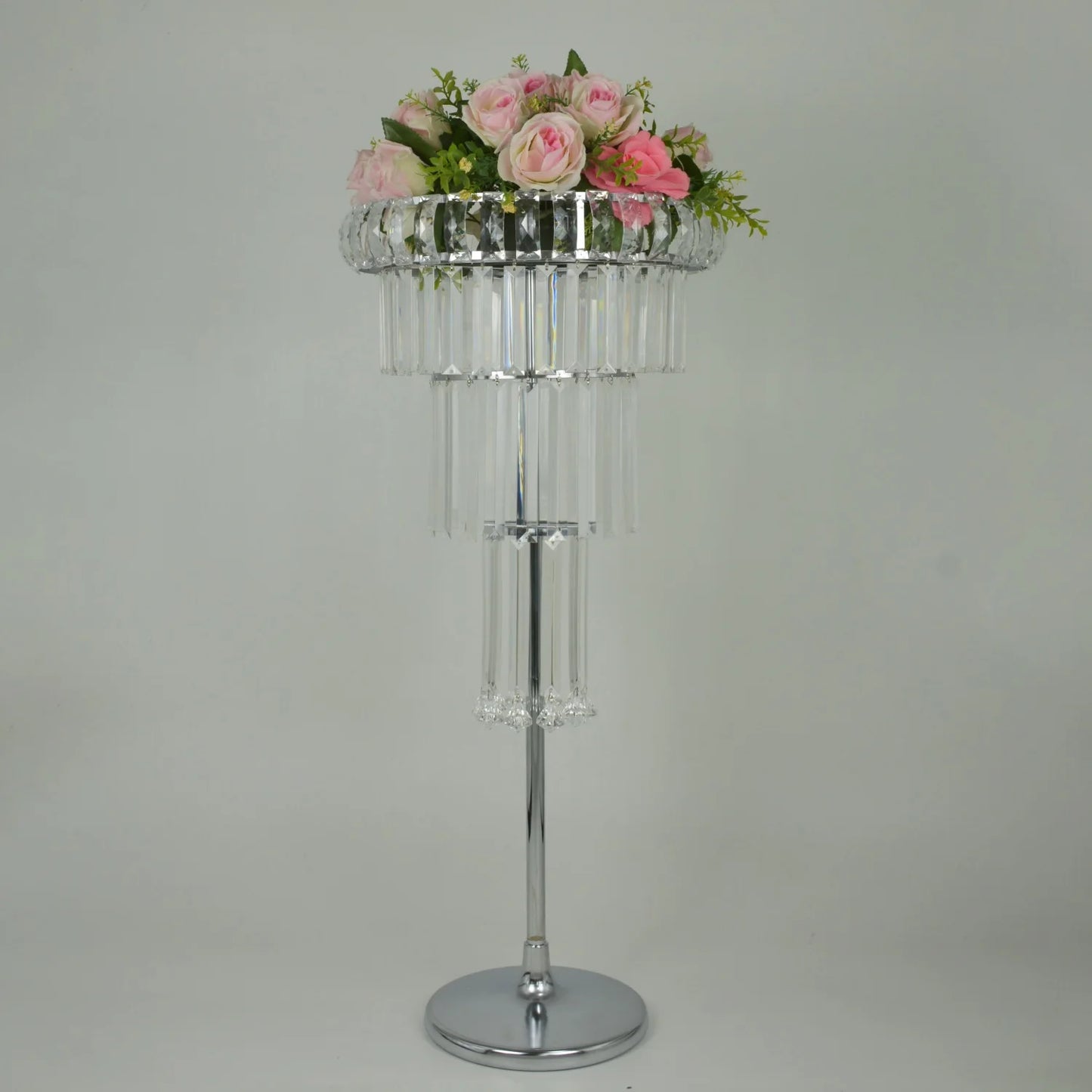 4/5/10 Pcs Gold Crystal Flowe Vase Wedding Decoration Table Centerpieces Candelabra Birthday Party Flower Vase Holder Home Decor