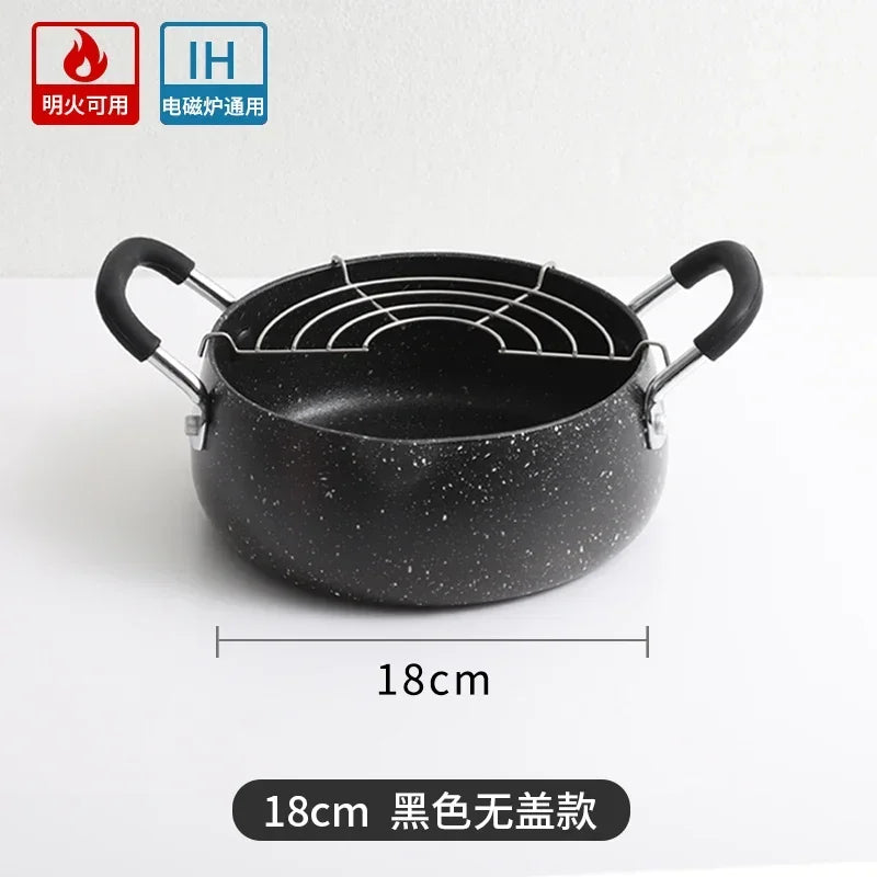 Tempura Deep Household Small Fryer Japanese Style Induction Cooker Universal Gas Universal Boss's Wife Keeps The Money Beaut