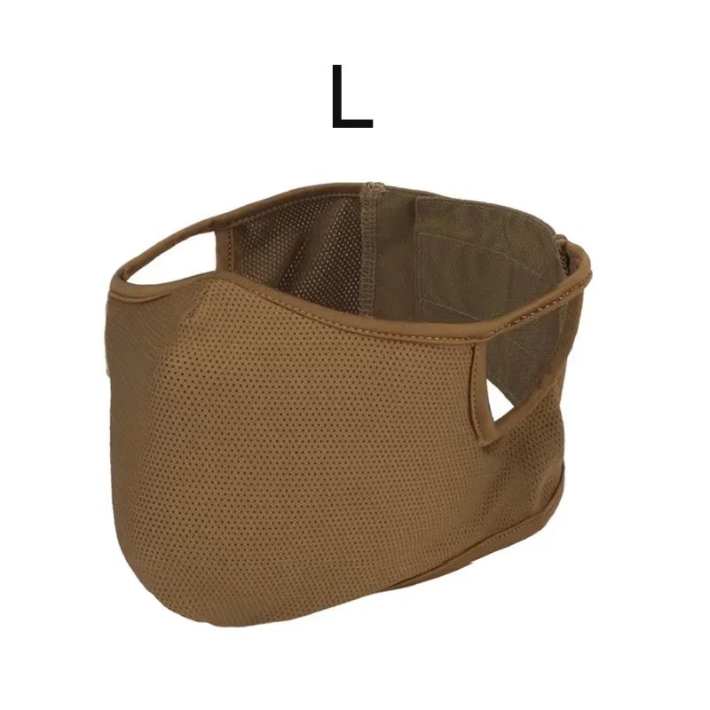 Hunting shooting mask, half face mask, equipped with silicone lining, for shooting CS war games, riding, mountaineering