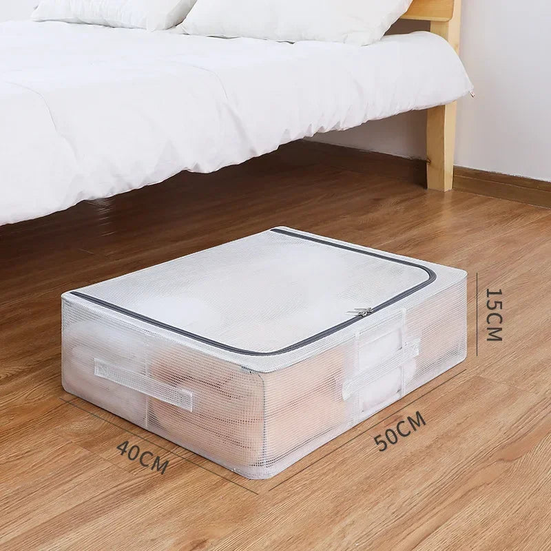 Extra Large and Short Storage Box Shoe and Clothing Storage Dust-proof and Moisture-proof Flat Storage Cabinet Under The Bed