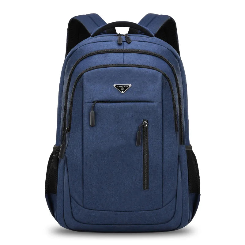 triangle logo Backpack Men USB Charging Laptop Bagpack 20 Inch high-capacity Multifunctional Travel schoolBag male business sac