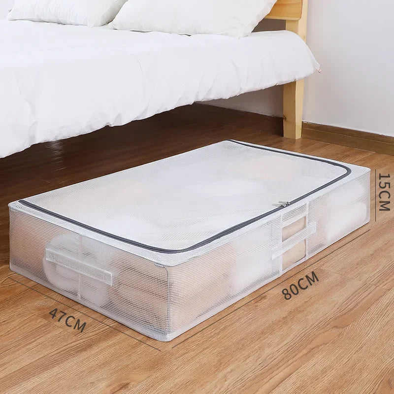 Extra Large and Short Storage Box Shoe and Clothing Storage Dust-proof and Moisture-proof Flat Storage Cabinet Under The Bed