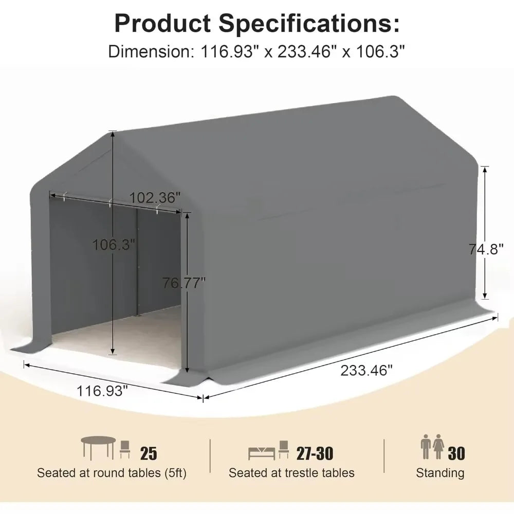 Car sheds, car tents, portable garages, car waterproof and UV protected wedding tents, garden shelters, storage sheds