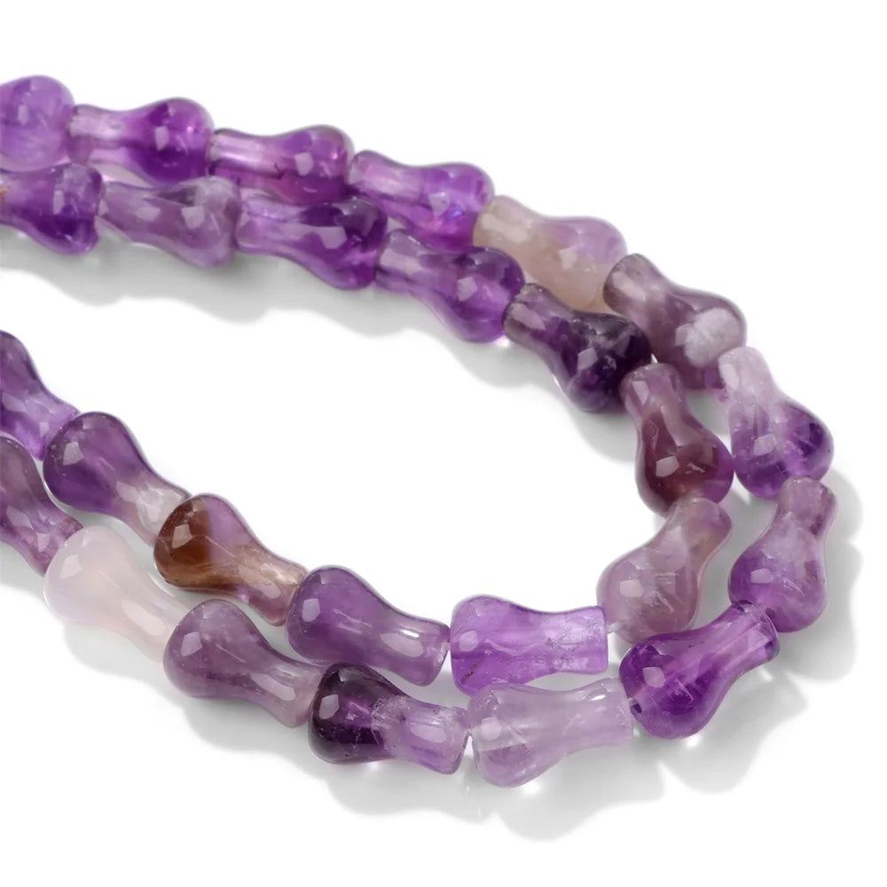 8x12mm Natural Vase Shape Stone Beads Agates Opal Tiger Eye Gems Bead Polished Spacer Loose Beads for Jewelry Making Handmade