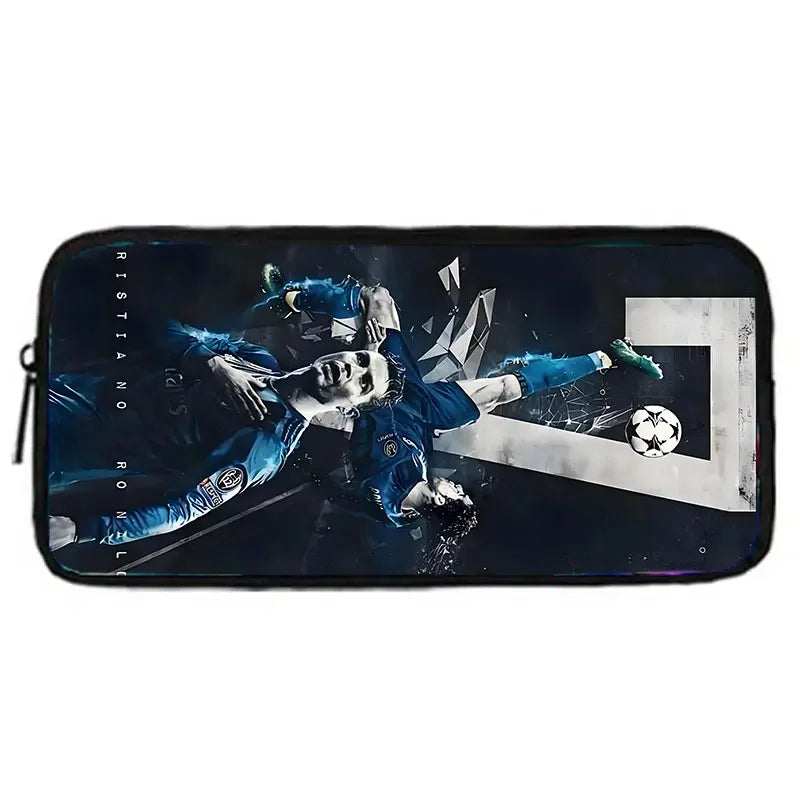 Cartoon C-CR7 Football-Stars Child School Backpack With Lunch Bags Pencil Bags School Bags for Boys Girls Best Gift