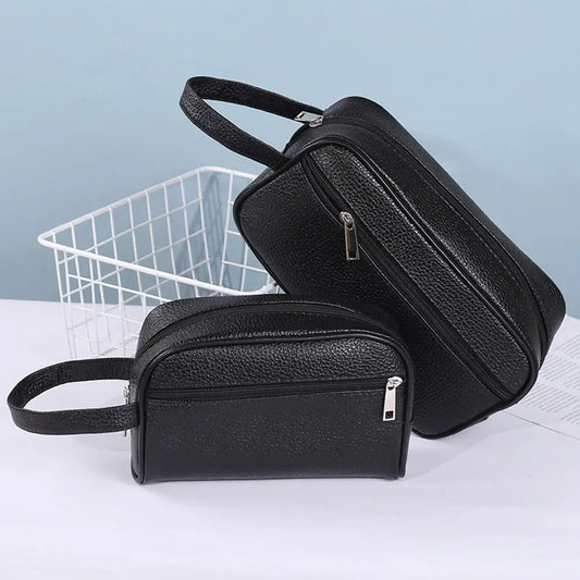 High Capacity Men Shaving Organizer Storage Bag Travel Cosmetic Bag Waterproof Toiletry Wash Kit Storage Handbag Hand Bag Pouch