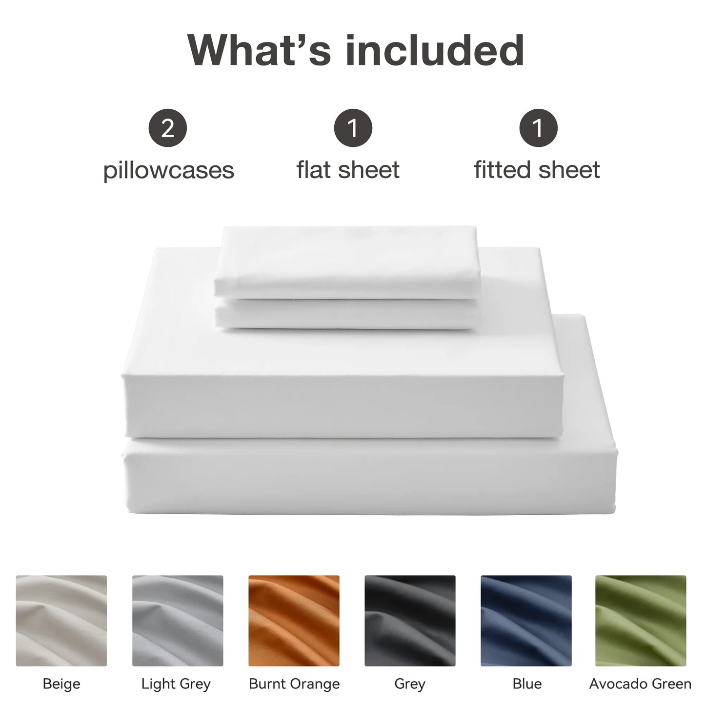 JELLYMONI Lyocell Cotton Sheet Set - 4 Pieces Ultra Soft Bed Sheets, Breathable and Moisture-Wicking Eucalyptus Bedding Set with