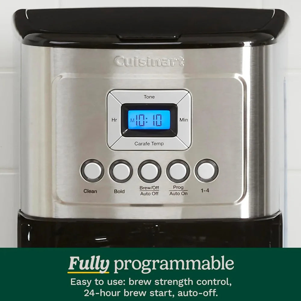 2025 NEW Cuisinart Coffee Maker,14-Cup Glass Carafe, Fully Automatic for Brew Strength Control & 1-4 Cup Setting,Stainless Steel